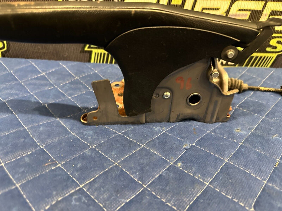 2009-2020 NISSAN 370Z LEATHER EMERGENCY E BRAKE HANDLE LEVER OEM ~MINOR WEAR~