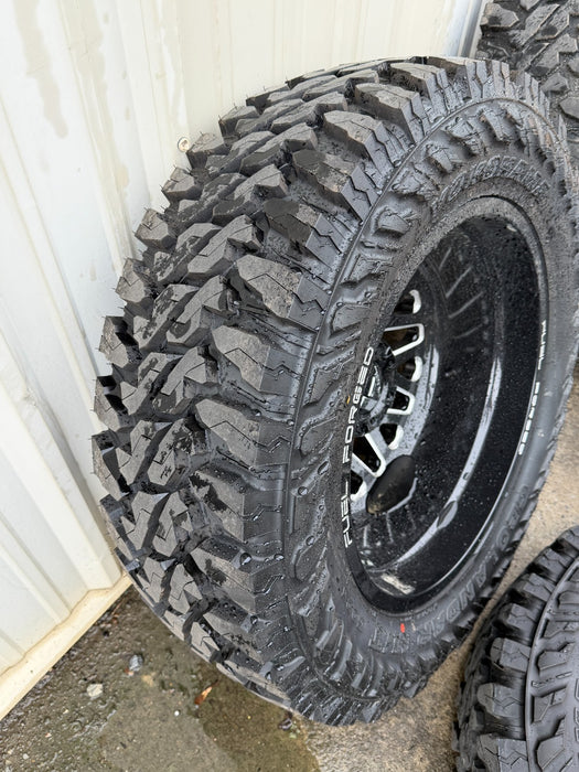 FORD F450 FUEL FORGED WHEELS 10X225 DIRECT BOLT ON 37" YOKOHAMA GEOLANDER M/T