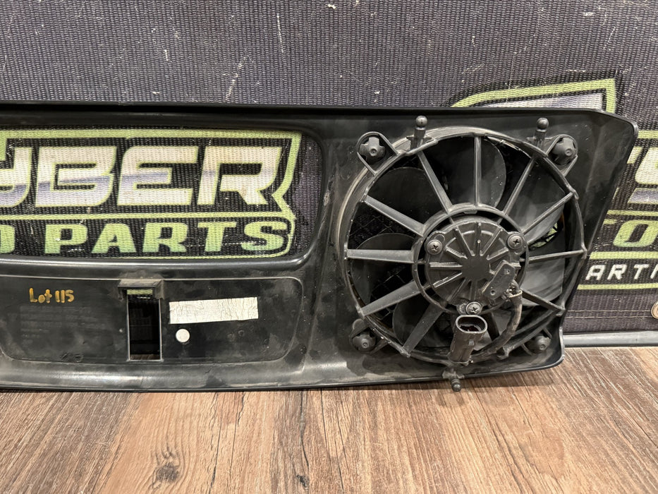 2014 PORSCHE 911 TURBO S 991 REAR ENGINE COOLING FAN ASSEMBLY OEM 99150458390