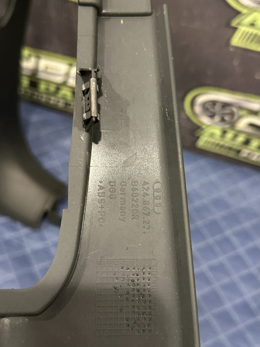 2014 AUDI R8 LEFT RIGHT COWL KICK PANEL TRIMS 423 867 271 423 867 272