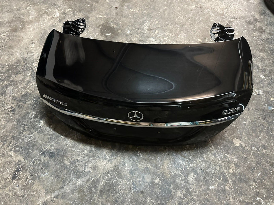 2015 MERCEDES-BENZ C63S AMG REAR TRUNK DECK LID OEM OBSIDIAN BLACK METAL 197