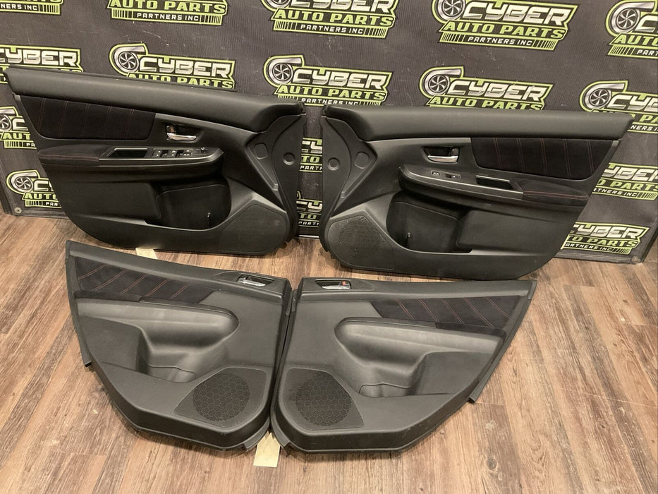 2015-2019 SUBARU WRX STI OEM FRONT REAR RIGHT LEFT SET DOOR PANEL OEM~MINOR WEAR