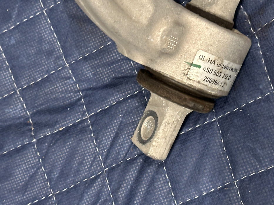 2018 AUDI R8 REAR RIGHT PASSENGER LOWER SUSPENSION CONTROL ARM 4S0 505 312 D