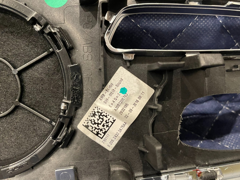 2017 MERCEDES BENZ C63 AMG CONV FRONT LEFT DOOR PANEL TRIM STRIP OEM