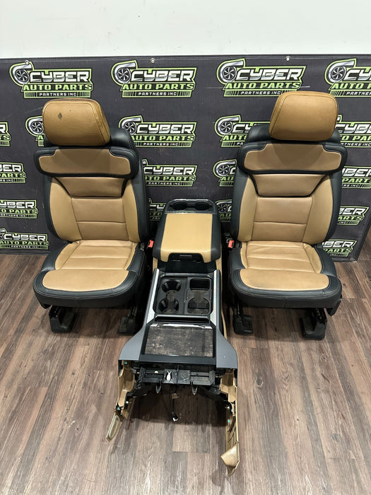 2023 2024 FORD F250 F350 F450 LARIAT FRONT SEATS CENTER CONSOLE ~MINOR BURN WEAR