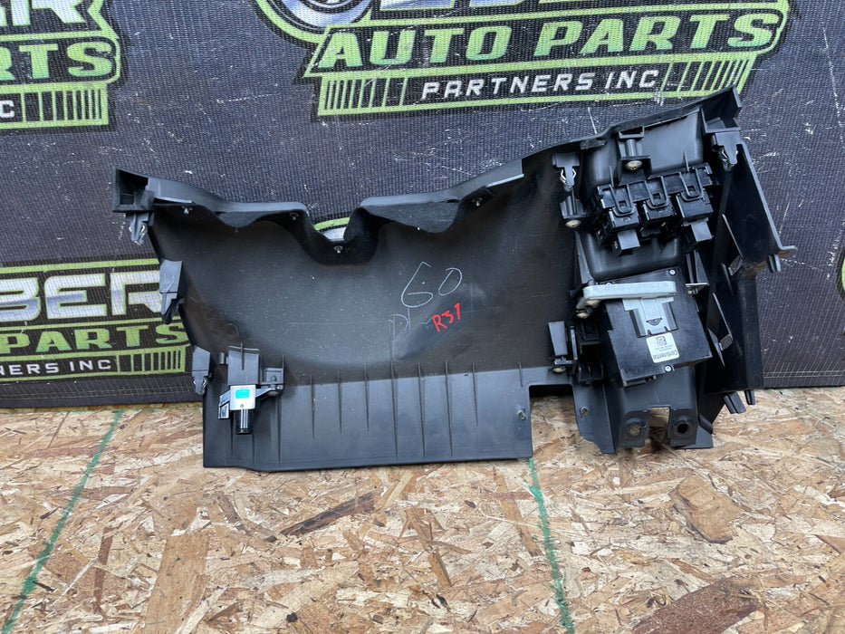 2013 INFINITI G37S DRIVER STEERING COLUMN KEY SLOT KNEE TRIM OEM 2009-2015