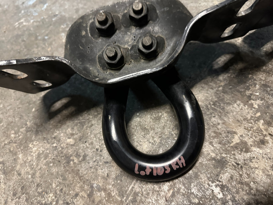 2017-2022 FORD F250 F350 F450 FRONT BUMPER ALL BLACK LEFT & RIGHT TOW HOOKS OEM