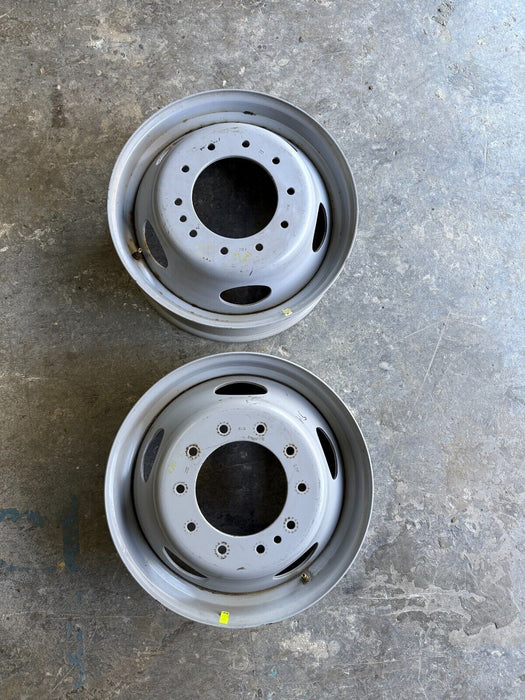 2017-2022 FORD F450 DUALLY DRW STEEL RIMS PAIR OEM