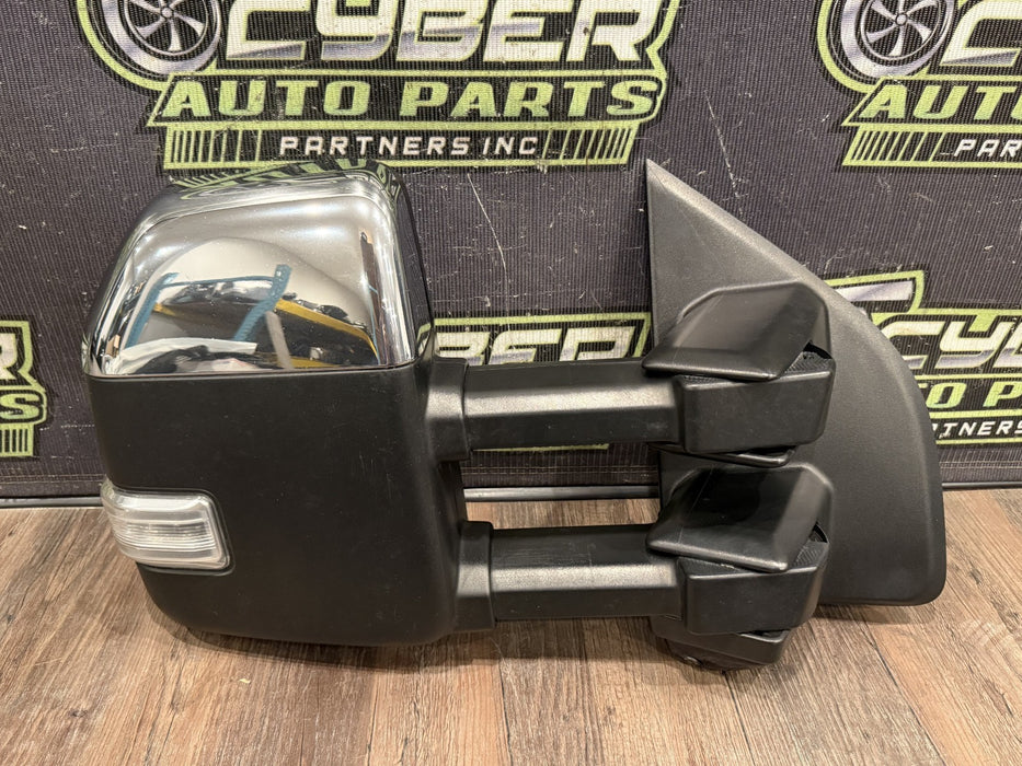 2017-22 FORD F250 F350 F450 PASSENGER RIGHT TOW MIRROR W CAMERA & BLIND SPOT OEM