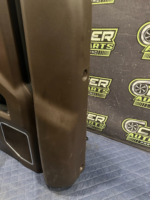 2017-2019 FORD F250 F350 F450 KING RANCH BROWN FRONT RIGHT DOOR PANEL OEM *FLAWS