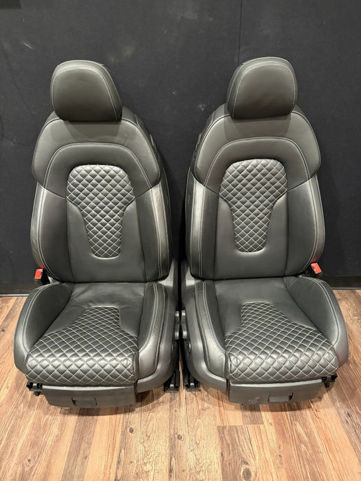 2014 AUDI R8 PLUS FRONT DIAMOND STITCHED SEATS HEATED OEM 23K MILES