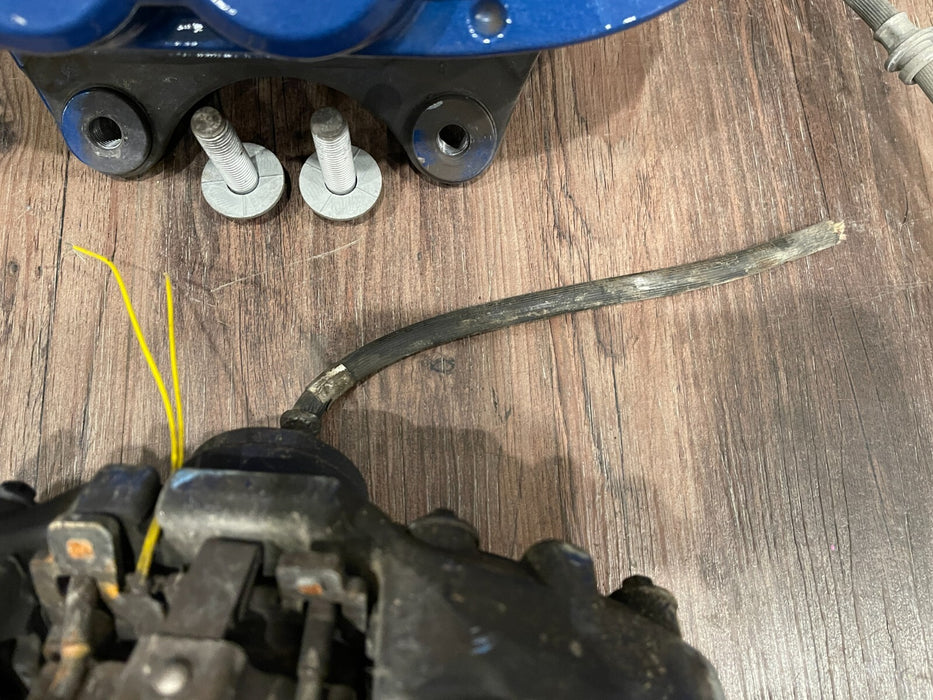 2020 BMW M4 F82 FRONT REAR LEFT RIGHT BLUE BREMBO BRAKE CALIPERS (448) OEM *READ