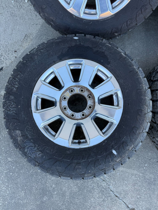 2022 FORD F250 F350 PLATINUM WHEELS 8X170 W/ 35" TOYO 35X12.50 TIRES