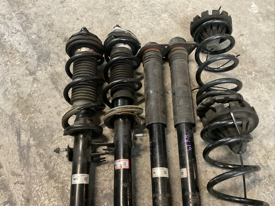 2011 NISSAN 370Z SPORT CONVERTIBLE STRUT SHOCK SPRING KIT FRONT REAR OEM