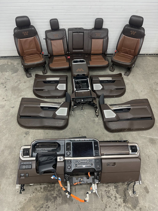 2023 2024 2025 FORD F250 F350 F450 KING RANCH INTERIOR SEATS CONSOLE DASHBOARD