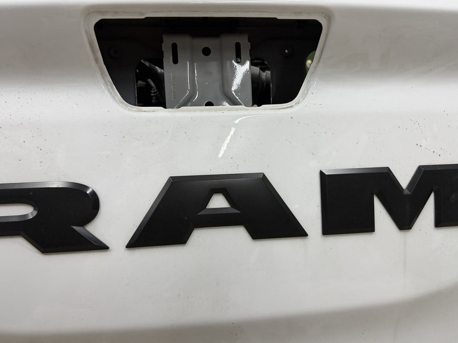 2021 RAM 1500 TRX 6.2L REAR TAIL GATE WHTE OEM COMPLETE W/ CAMERA *DAMAGE*