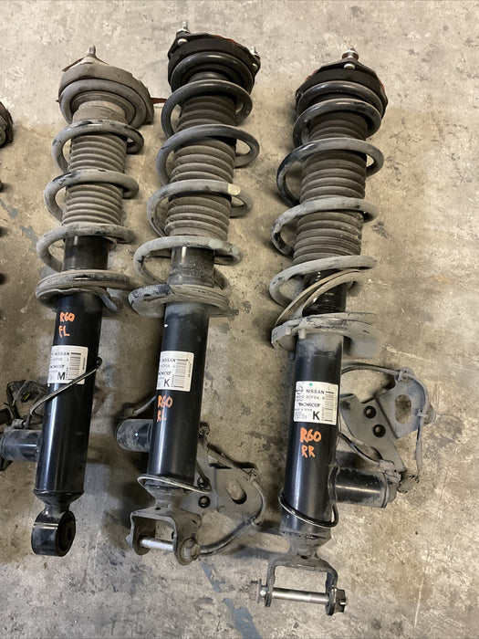 2017 INFINITI Q50 RED SPORT FRONT REAR RIGHT LEFT STRUT SHOCK ABSORBER OEM
