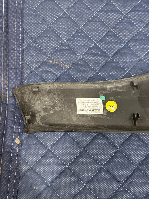 2014 AUDI R8 FRONT LEFT DRIVER ILLUMINATED KICK SCUFF SILL PLATE OEM *BURN*