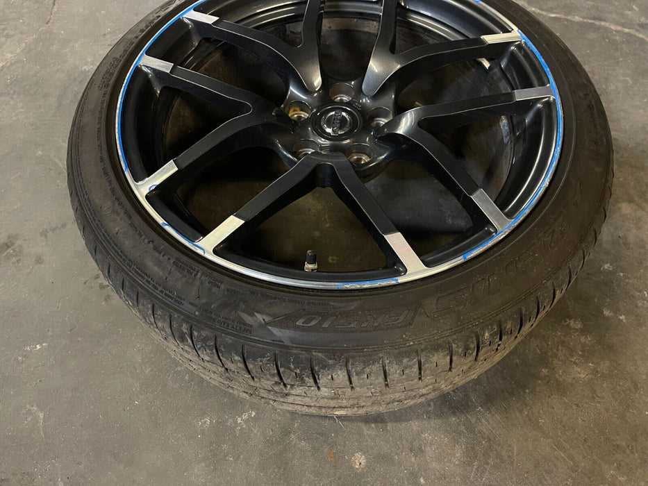 2015 NISSAN 370Z NISMO FRONT WHEEL OEM 19X9.5+40 P285/35ZR15  *CURB RASH*