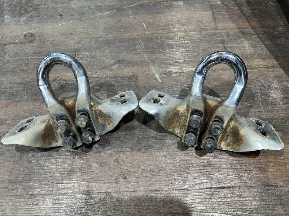 2017-2019 FORD F250 F350 F450 LEFT RIGHT TOW HOOK PAIR OEM
