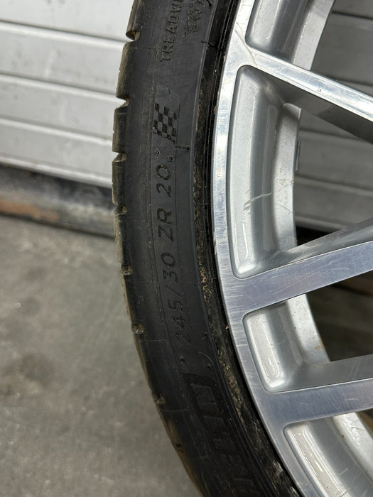 2017 AUDI R8 FRONT WHEEL RIM TIRE 245/30 20X8.5 OEM *BENT/READ*