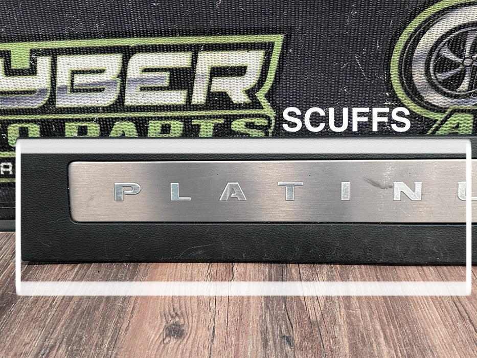2017-2019 FORD F250 F350 F450 PLATINUM FRONT & REAR KICK SILL PLATE SET OEM READ