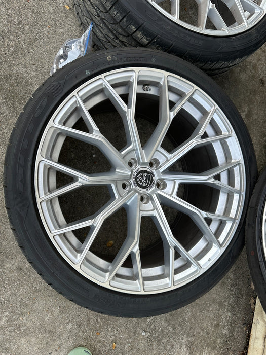 5x108 GWG Wheels 20x10.5 REARS 20x9 FRONTS FORD JAGUAR NEW NITTO TIRES