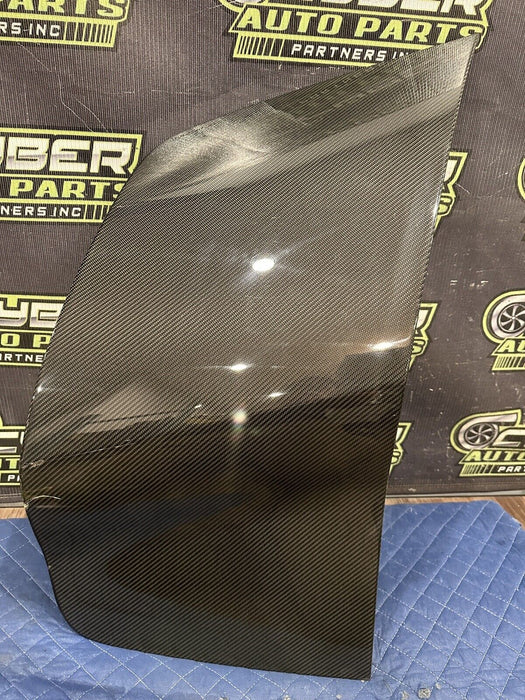 2012 AUDI R8 LEFT DRIVER LH CARBON FIBER SIDE BLADE OEM MINOR SCRATCHES/SCUFFS