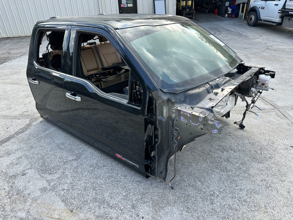 2023 2024 FORD F250 F350 F45 CAB SHELL WITH DOORS OEM *BURN DAMAGE*