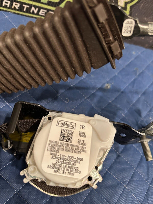 2018-2019 FORD F250 F350 F450 LIMITED BROWN FRONT PASSENGER RIGHT SEATBELT OEM
