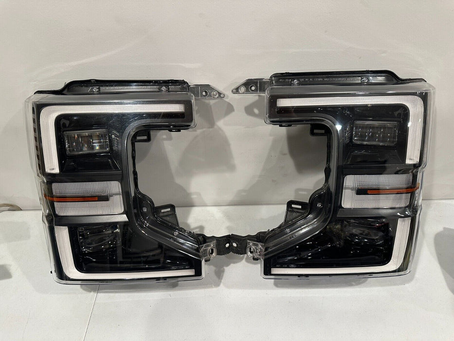 2020 2021 2022 FORD F250 F350 F450 BLACK HOUSING SPORT OEM LED HEADLIGHTS