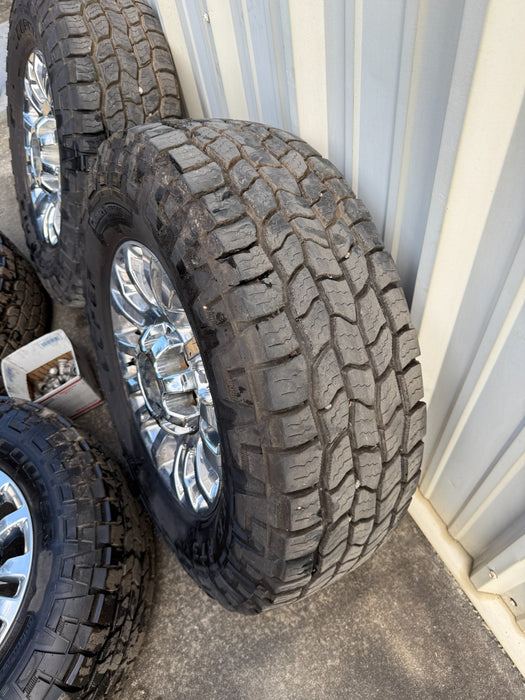 FORD F250 F350 ALLOY FACTORY WHEELS COOPER DISCOVERER AT3XLT LT275/70R18