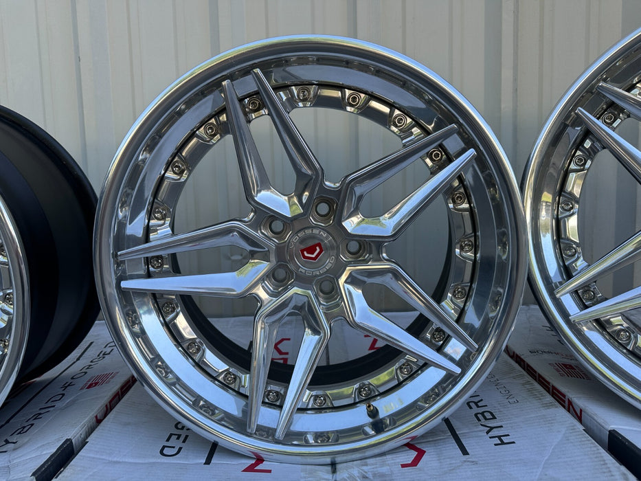 Vossen Forged Evo-1 3-Piece Wheels Rims 19x10.5 +3 18x9 +15 5x114.3 /$11K Retail