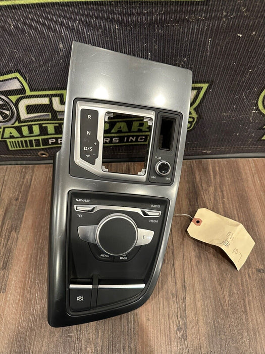 2017-18 AUDI R8 V10 CENTER CONSOLE TOUCH PAD CONTROL BEZEL TRIM OEM *SCUFFS/READ