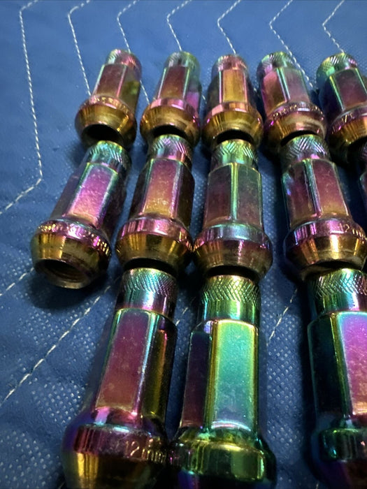 2019 SUBARU BRZ FRS TOYOTA 86 12MMx1.5M NEO RAINBOW CHROME WHEEL LUG NUTS 17pc