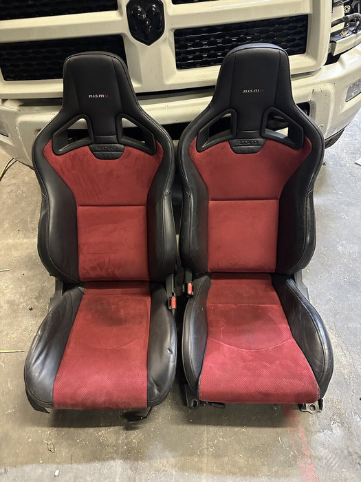 2018 NISSAN 370Z NISMO RECARO SEATS DRIVER PASSENGER OEM 2009-2020 L77