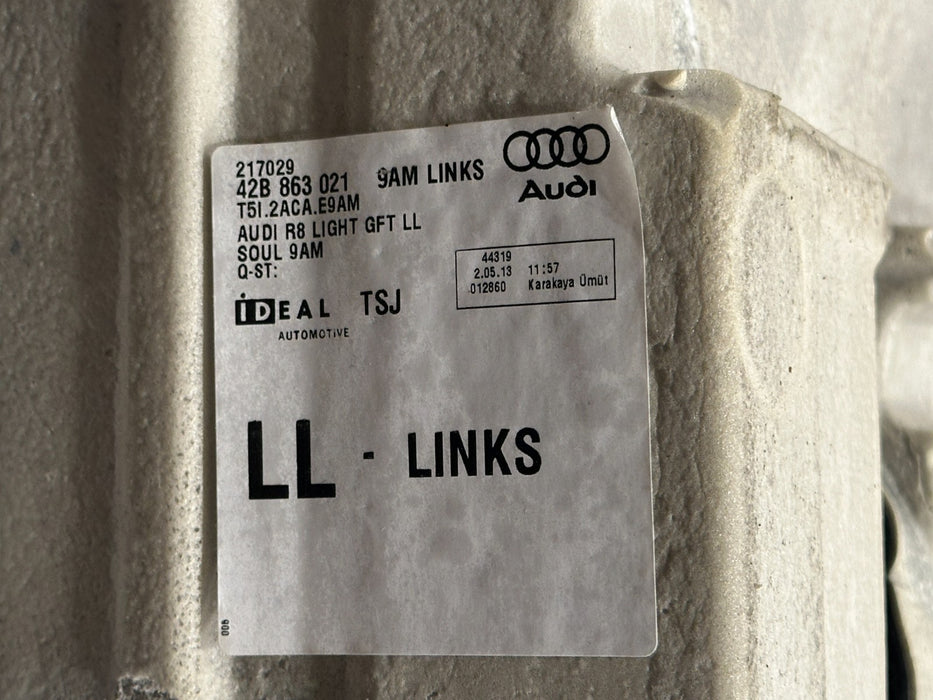 2012-2014 AUDI R8 V10 OEM COUPE CARPET FLOOR COVER LEFT DRIVER 42B 863 021