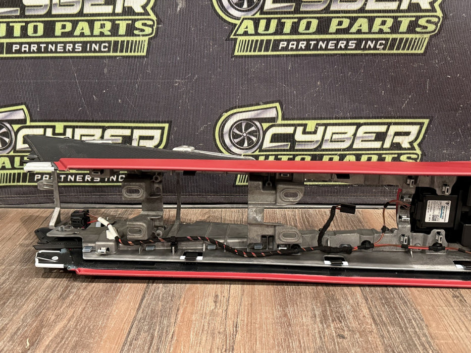 2014 PORSCHE 911 TURBO S 991 RED CENTER CONSOLE W/ LID OEM *COSMETIC FLAW #14*