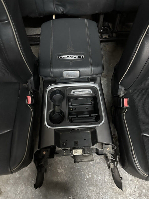 2017 RAM 3500 LIMITED MEGACAB BLACK LEATHER FRONT REAR SEATS CONSOLE~MINOR WEAR~