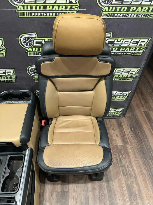 2023 2024 FORD F250 F350 F450 LARIAT FRONT SEATS CENTER CONSOLE ~MINOR BURN WEAR