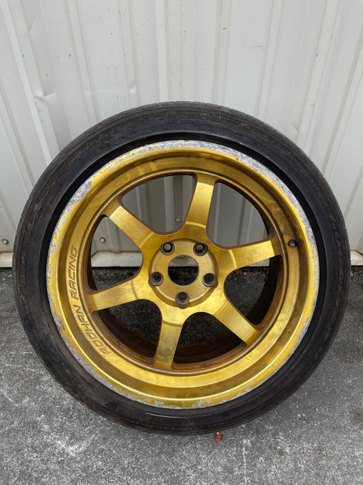 2018 NISSAN 370Z NISMO AODHAN RACING GOLD WHEEL 235/45R18 *DAMAGED*