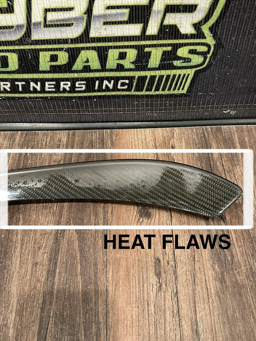 2021 AUDI R8 DASHBOARD LEFT CARBON FIBER TRIM OEM 4S1857212 *HEAT FLAWS 2-3*