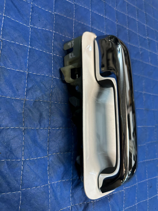 2017-2019 FORD F250 F350 F450 REAR LEFT PEARL WHITE W/ CHROME DOOR HANDLE OEM