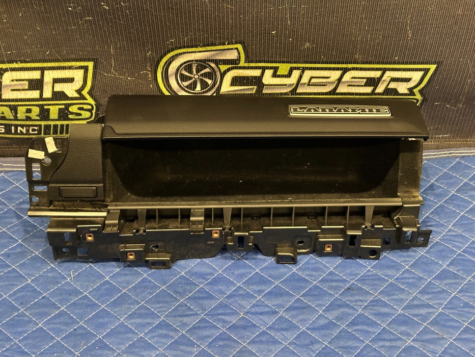 2021 RAM 2500 LARAMIE UPPER GLOVE BOX STORAGE COMPARTMENT OEM