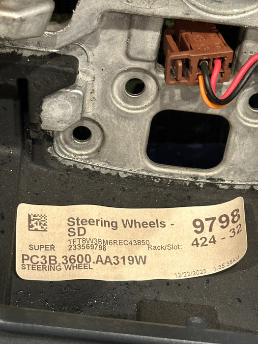 2023 FORD F250 F350 F450 LARIAT LEATHER STEERING WHEEL ADAPTIVE CRUISE OEM