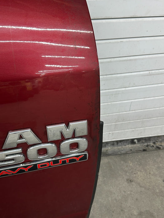 2015 DODGE RAM 2500 FRONT RIGHT RED DOOR SHELL OEM (PRP)