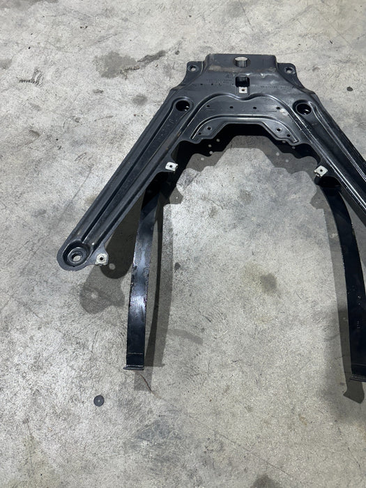 2014 PORSCHE 911 TURBO S FUEL TANK LOWER SUPPORT BRACE BRACKET OEM 99150423302