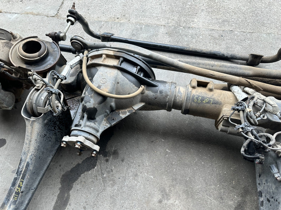 2017 RAM 3500 DUALLY DRW FRONT AXLE 4X4 3.73 COMPLETE ASSEMBLY OEM 134K MILES