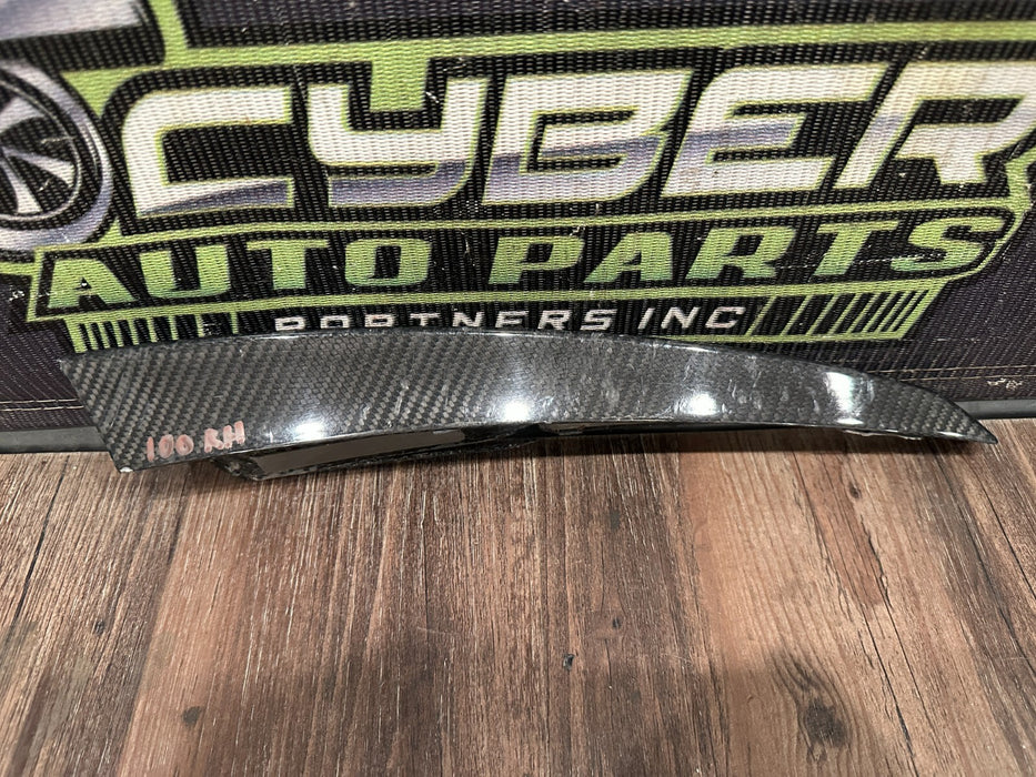 2017 2018 AUDI R8 PLUS PASSENGER RIGHT CARBON FIBER SPOILER TRIM OEM *READ DESC*