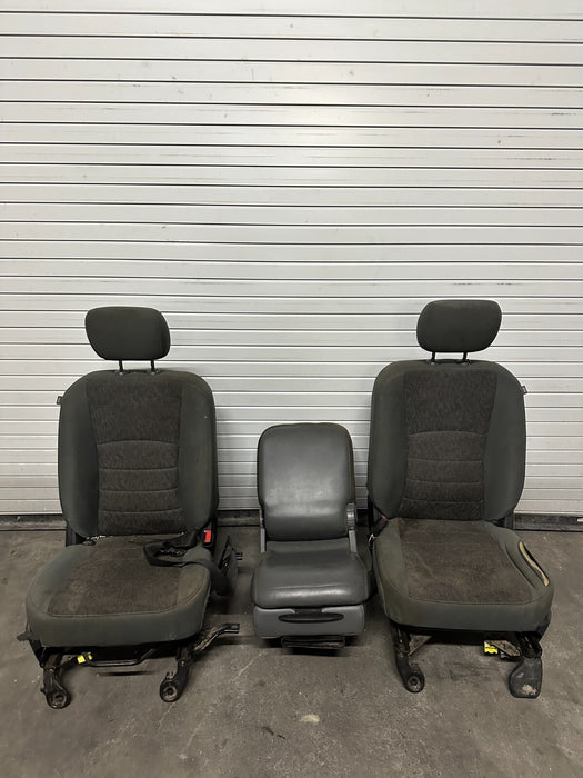 2015 2016 2017 2018 RAM 2500 3500 BIG HORN FRONT SEATS W/ JUMP SEAT CONSOLE OEM